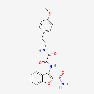 N1-(2-carbamoylbenzofuran-3-yl)-N2-(4-methoxyphenethyl)oxalamide