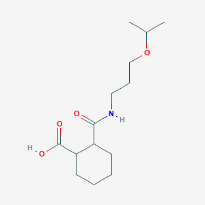 molecular formula C14H25NO4 B262513 2-{[3-(Propan-2-yloxy)propyl]carbamoyl}cyclohexanecarboxylic acid 