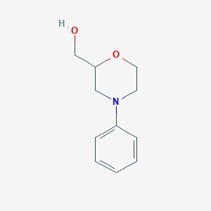 molecular formula C11H15NO2 B2625135 (4-Phenylmorpholin-2-yl)methanol CAS No. 67592-62-5