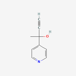 molecular formula C9H9NO B2625148 2-(Pyridin-4-yl)but-3-yn-2-ol CAS No. 847547-27-7