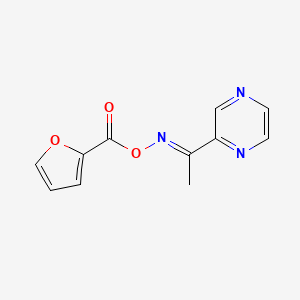 2-{[(2-Furylcarbonyl)oxy]ethanimidoyl}pyrazine