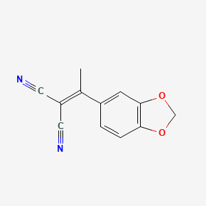 molecular formula C12H8N2O2 B2625186 [1-(1,3-Benzodioxol-5-yl)ethylidene]malononitrile CAS No. 301357-18-6