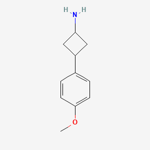 molecular formula C11H15NO B2625192 cis-3-(4-Methoxyphenyl)cyclobutanamine CAS No. 2007925-17-7
