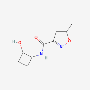 molecular formula C9H12N2O3 B2625193 N-(2-hydroxycyclobutyl)-5-methyl-1,2-oxazole-3-carboxamide CAS No. 2200844-17-1