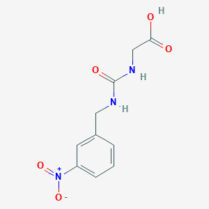 molecular formula C10H11N3O5 B2625203 2-({[(3-Nitrophenyl)methyl]carbamoyl}amino)acetic acid CAS No. 1016510-22-7
