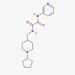 N1-((1-cyclopentylpiperidin-4-yl)methyl)-N2-(pyridin-3-yl)oxalamide