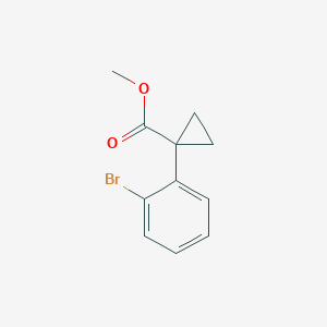 molecular formula C11H11BrO2 B2625230 Methyl 1-(2-bromophenyl)cyclopropane-1-carboxylate CAS No. 1379317-16-4