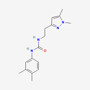 1-(2-(1,5-dimethyl-1H-pyrazol-3-yl)ethyl)-3-(3,4-dimethylphenyl)urea
