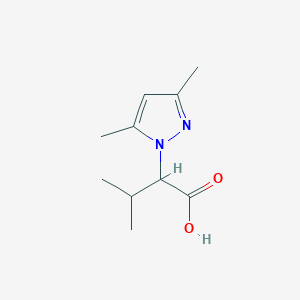molecular formula C10H16N2O2 B2625243 2-(3,5-Dimethyl-pyrazol-1-yl)-3-methyl-butyric acid CAS No. 957513-81-4