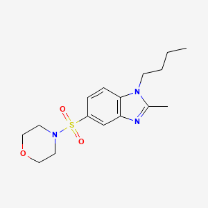 molecular formula C16H23N3O3S B2625249 1-丁基-2-甲基-5-(吗啉-4-磺酰基)-1H-1,3-苯并二唑 CAS No. 736188-82-2