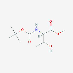 molecular formula C10H19NO5 B2625257 Methyl 2-{[(tert-butoxy)carbonyl]amino}-3-hydroxybutanoate CAS No. 1838578-68-9