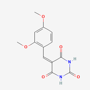 molecular formula C13H12N2O5 B2625259 5-(2,4-dimethoxybenzylidene)pyrimidine-2,4,6(1H,3H,5H)-trione CAS No. 294853-18-2