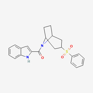 (1H-indol-2-yl)((1R,5S)-3-(phenylsulfonyl)-8-azabicyclo[3.2.1]octan-8-yl)methanone