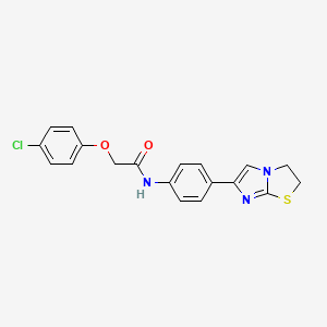2-(4-chlorophenoxy)-N-(4-(2,3-dihydroimidazo[2,1-b]thiazol-6-yl)phenyl)acetamide