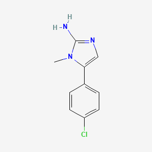 molecular formula C10H10ClN3 B2625292 5-(4-Chloro-phenyl)-1-methyl-1H-imidazol-2-ylamine CAS No. 405141-01-7