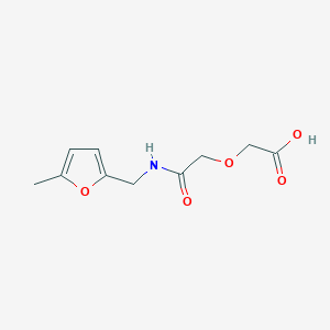 molecular formula C10H13NO5 B262530 (2-{[(5-Methylfuran-2-yl)methyl]amino}-2-oxoethoxy)acetic acid 