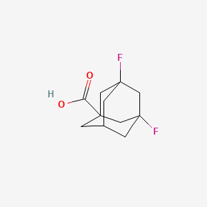 molecular formula C11H14F2O2 B2625308 3,5-Difluoroadamantane-1-carboxylic acid CAS No. 73600-37-0