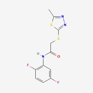 N-(2,5-difluorophenyl)-2-[(5-methyl-1,3,4-thiadiazol-2-yl)sulfanyl]acetamide