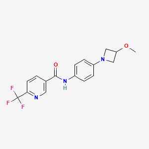 N-(4-(3-methoxyazetidin-1-yl)phenyl)-6-(trifluoromethyl)nicotinamide