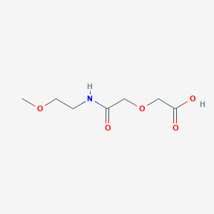 molecular formula C7H13NO5 B262533 {2-[(2-Methoxyethyl)amino]-2-oxoethoxy}acetic acid 