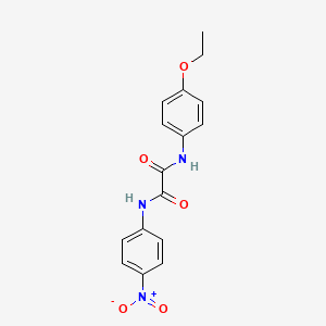 molecular formula C16H15N3O5 B2625353 N1-(4-乙氧基苯基)-N2-(4-硝基苯基)草酰胺 CAS No. 899974-34-6
