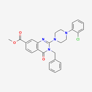 molecular formula C27H25ClN4O3 B2625377 N-[3-(5-chloro-1H-indol-2-yl)phenyl]-N'-(4-methoxyphenyl)urea CAS No. 1112433-52-9