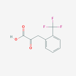 molecular formula C10H7F3O3 B2625387 2-Oxo-3-[2-(trifluoromethyl)phenyl]propanoic acid CAS No. 120658-69-7