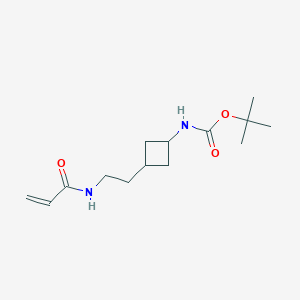 Tert-butyl N-[3-[2-(prop-2-enoylamino)ethyl]cyclobutyl]carbamate