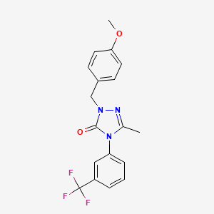2-(4-methoxybenzyl)-5-methyl-4-[3-(trifluoromethyl)phenyl]-2,4-dihydro-3H-1,2,4-triazol-3-one