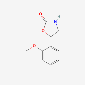 molecular formula C10H11NO3 B2625417 5-(2-甲氧基苯基)-1,3-恶唑烷-2-酮 CAS No. 1225523-75-0