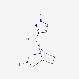 (3-Fluoro-8-azabicyclo[3.2.1]octan-8-yl)-(1-methylpyrazol-3-yl)methanone