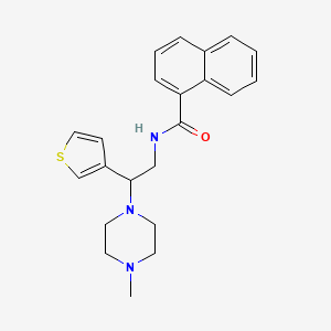 N-(2-(4-methylpiperazin-1-yl)-2-(thiophen-3-yl)ethyl)-1-naphthamide