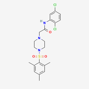 N-(2,5-dichlorophenyl)-2-[4-(2,4,6-trimethylbenzenesulfonyl)piperazin-1-yl]acetamide