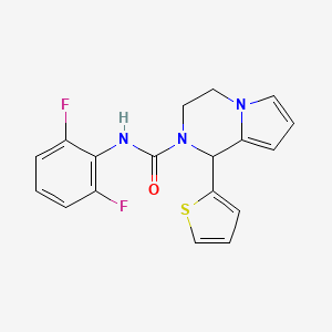 N-(2,6-difluorophenyl)-1-(thiophen-2-yl)-3,4-dihydropyrrolo[1,2-a]pyrazine-2(1H)-carboxamide