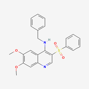 N-benzyl-6,7-dimethoxy-3-(phenylsulfonyl)quinolin-4-amine