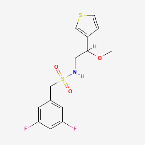 1-(3,5-difluorophenyl)-N-(2-methoxy-2-(thiophen-3-yl)ethyl)methanesulfonamide