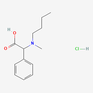 2-(Butyl(methyl)amino)-2-phenylacetic acid hydrochloride