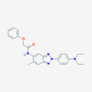 N-{2-[4-(diethylamino)phenyl]-6-methyl-2H-benzotriazol-5-yl}-2-phenoxyacetamide