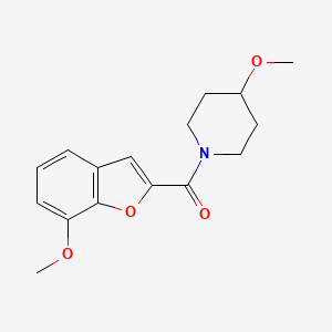 (7-Methoxybenzofuran-2-yl)(4-methoxypiperidin-1-yl)methanone