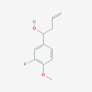 molecular formula C11H13FO2 B2625467 4-(3-Fluoro-4-methoxyphenyl)-1-buten-4-ol CAS No. 842123-81-3