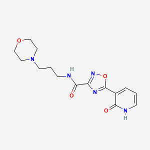 N-(3-Morpholinopropyl)-5-(2-oxo-1,2-dihydropyridin-3-yl)-1,2,4-oxadiazole-3-carboxamide