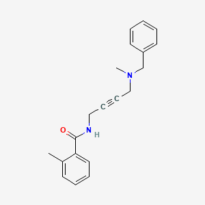 molecular formula C20H22N2O B2625475 N-(4-(苄基(甲基)氨基)丁-2-炔-1-基)-2-甲基苯甲酰胺 CAS No. 1396686-03-5