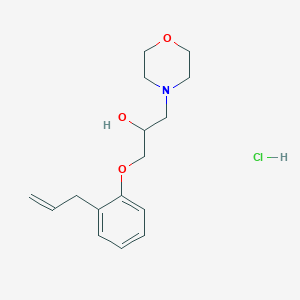 molecular formula C16H24ClNO3 B2625476 1-(2-Allylphenoxy)-3-morpholinopropan-2-ol hydrochloride CAS No. 292062-11-4
