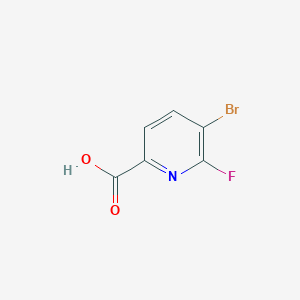 molecular formula C6H3BrFNO2 B2625487 5-Bromo-6-fluoropyridine-2-carboxylic acid CAS No. 1211588-89-4