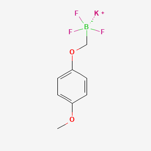 molecular formula C8H9BF3KO2 B2625492 三氟[(4-甲氧基苯氧基)甲基]硼酸钾 CAS No. 1448675-13-5