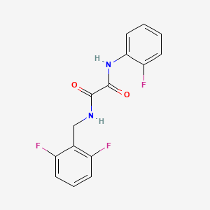 molecular formula C15H11F3N2O2 B2625495 N1-(2,6-difluorobenzyl)-N2-(2-fluorophenyl)oxalamide CAS No. 941998-93-2