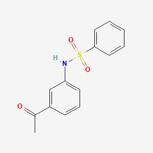 molecular formula C14H13NO3S B2625531 N-(3-acetylphenyl)benzenesulfonamide CAS No. 76883-63-1