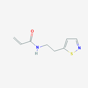 molecular formula C8H10N2OS B2625555 N-[2-(1,2-Thiazol-5-yl)ethyl]prop-2-enamide CAS No. 2160151-39-1