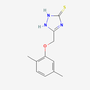 molecular formula C11H13N3OS B2625596 5-[(2,5-dimethylphenoxy)methyl]-4H-1,2,4-triazole-3-thiol CAS No. 727704-64-5