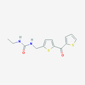 molecular formula C13H14N2O2S2 B2625600 1-Ethyl-3-((5-(thiophene-2-carbonyl)thiophen-2-yl)methyl)urea CAS No. 1421465-74-8